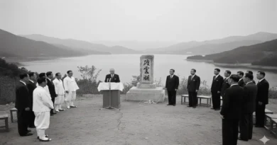 파로호 전적비 제막식 상상도