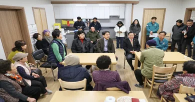 김진태 강원도지사 화천군 사내면 사창2리 경로당 방문