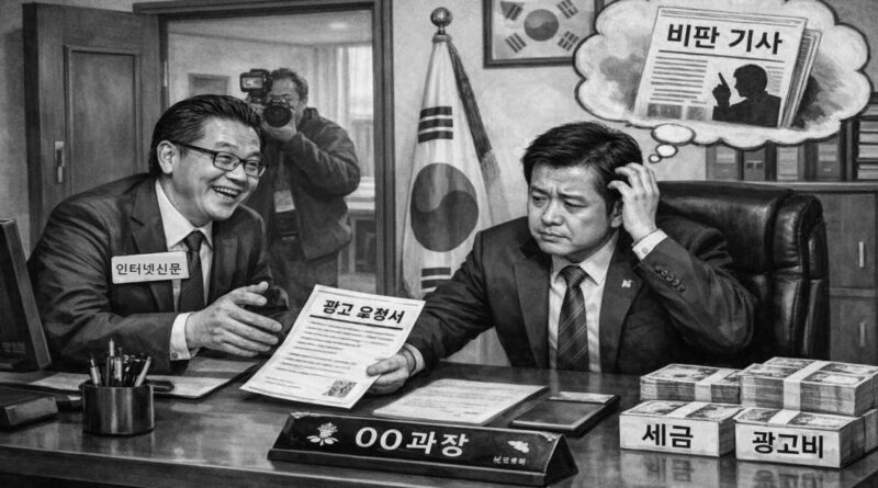 지역 인터넷 신문과 관공서 관계 이미지