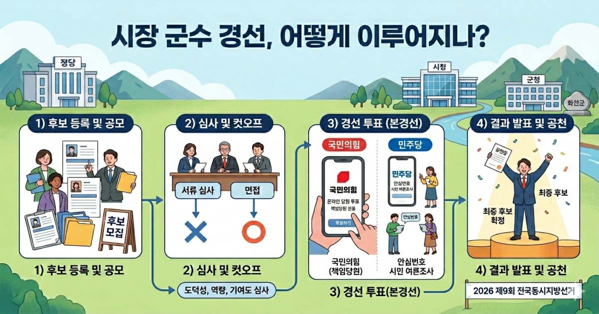 시장 군수 경선, 어떻게 이루어지나?