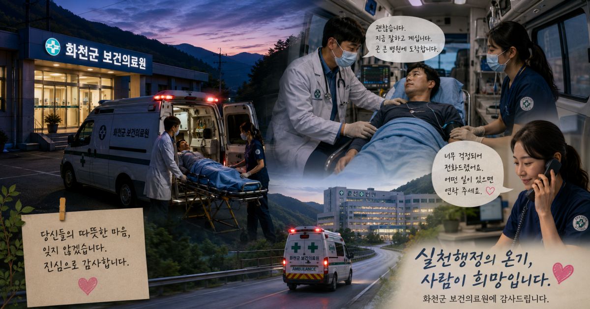 화천군 보건의료원이 가르쳐 준 실천행정의 온기